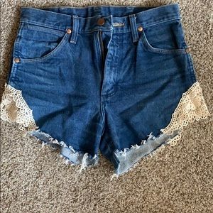 Cutoff Wrangers with lace